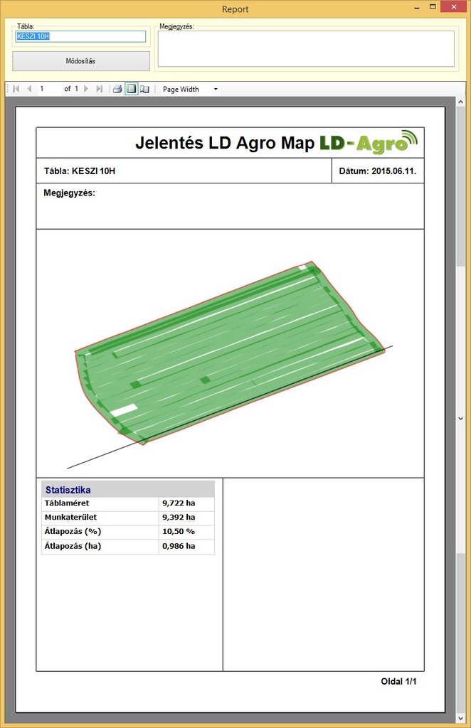 Agro-Map-jelentés